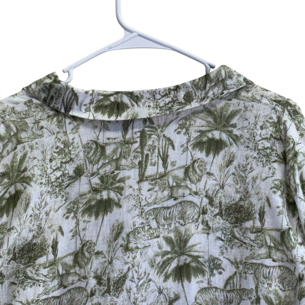 Rachel Zoe Linen Safari Toile  Top. 
Size XL - Picture 7 of 13